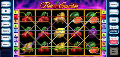 Игровой экран Fruit Sensation — WebSlot